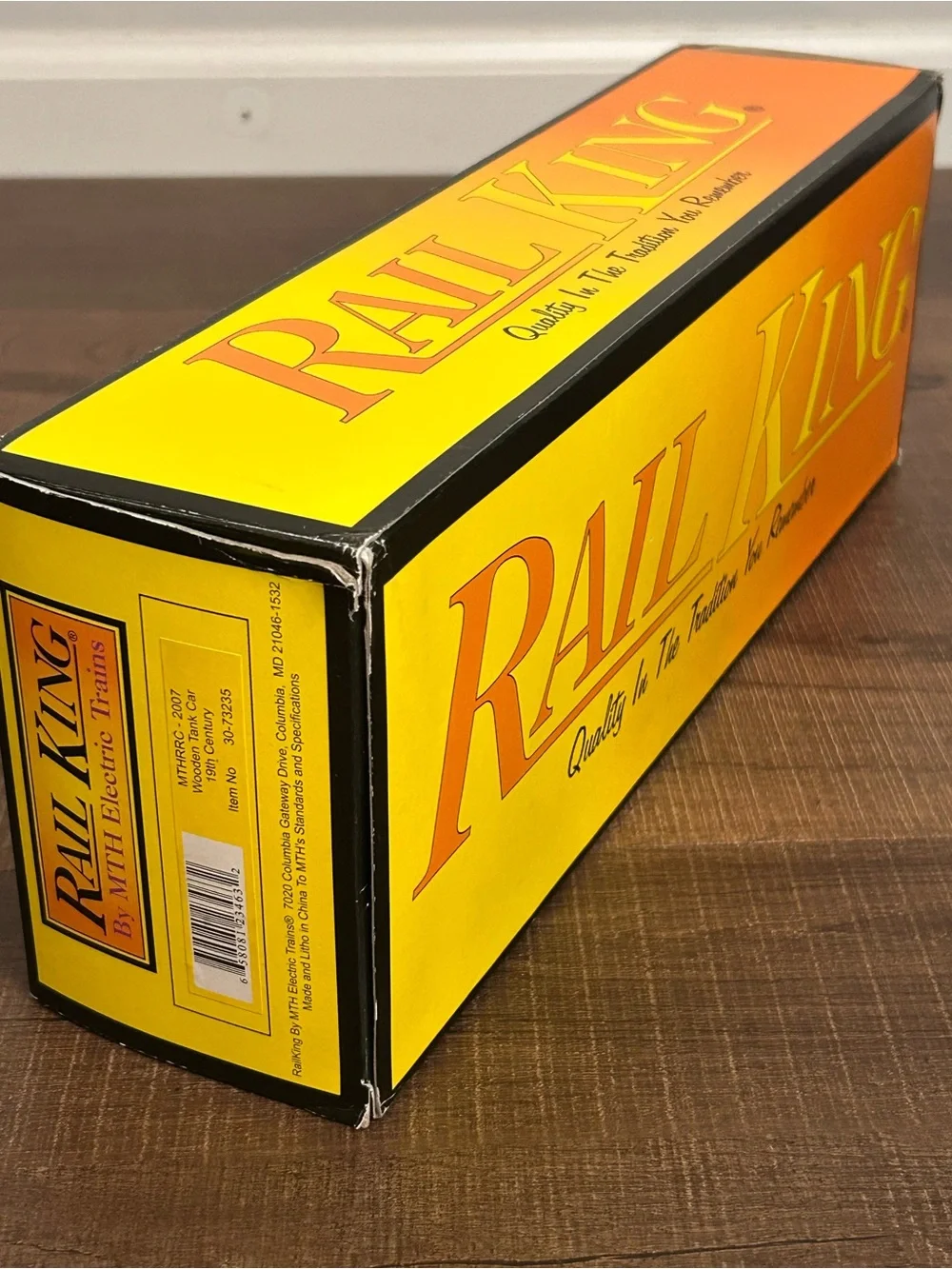 Rail King MTHRRC 2007 Wooden Tank Car 19th CENTURY 30-73235 Train Open Box